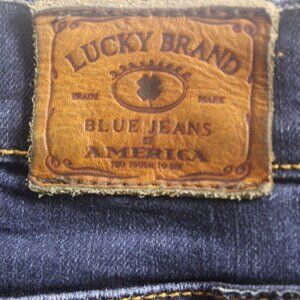 Lucky Brand Womens 4/27 Sweet Straight Jeans Blue Denim Mid Rise